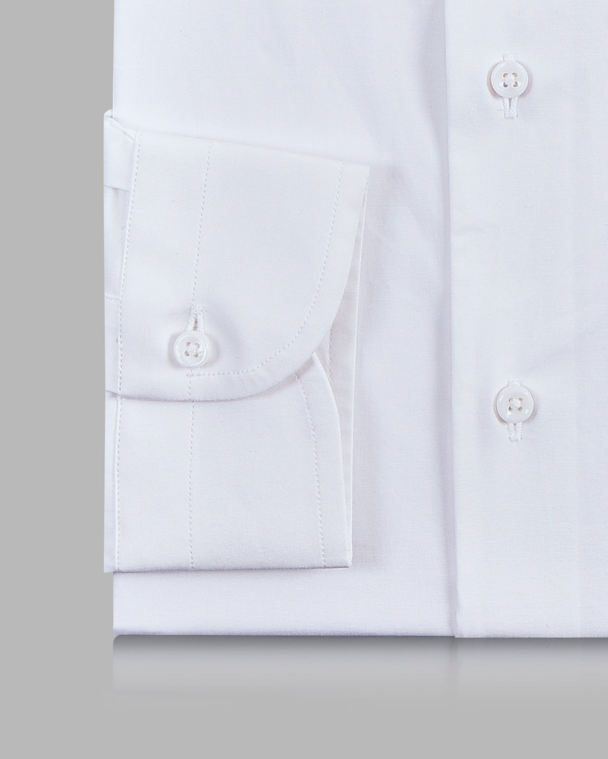 White Casual Chambray - 3