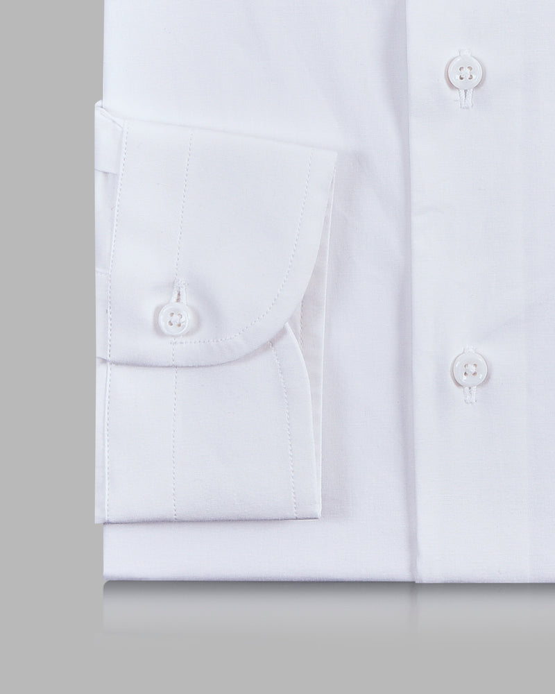 White Casual Chambray