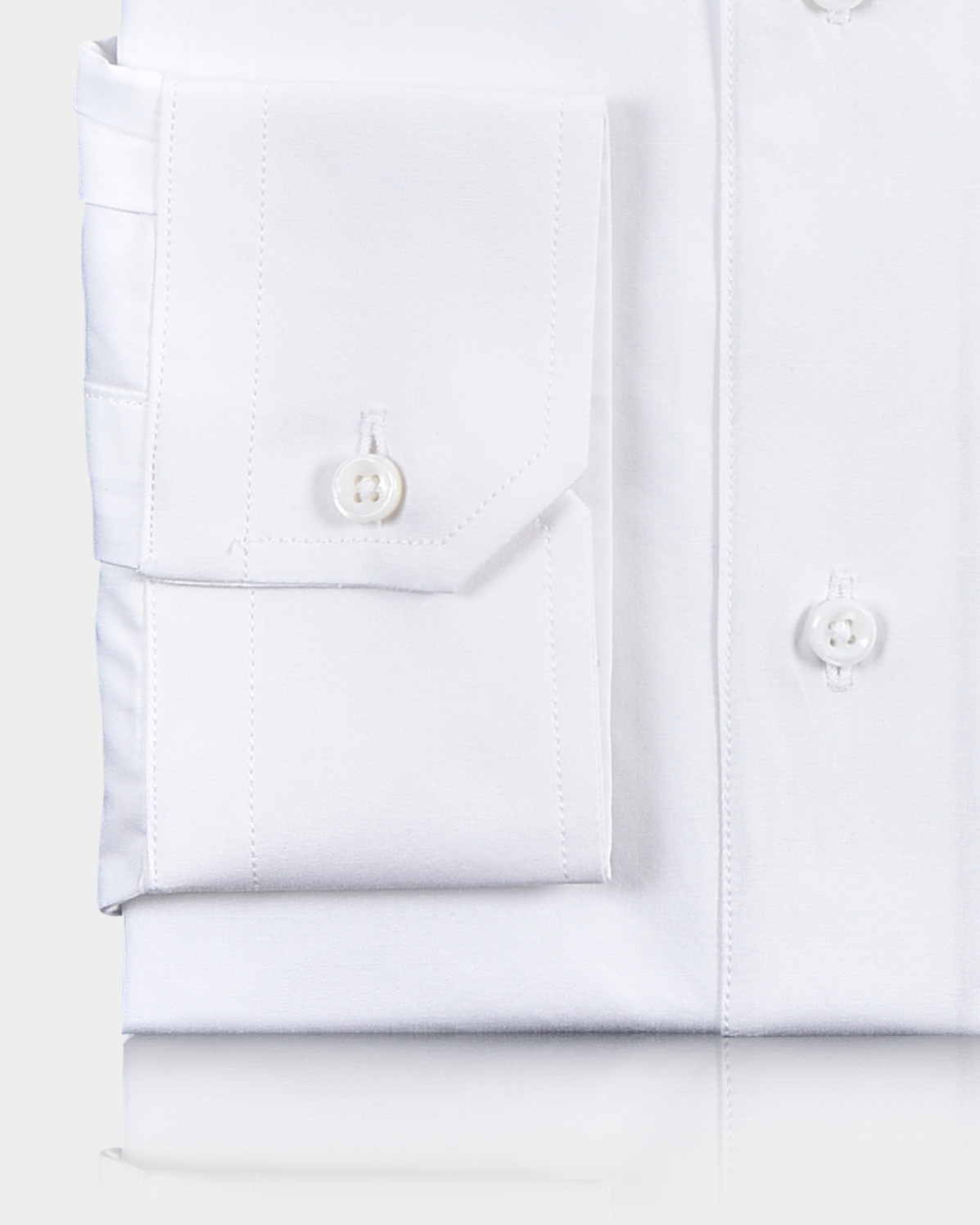 Brembana 2-Ply Giza White Broadcoth Shirt - 3