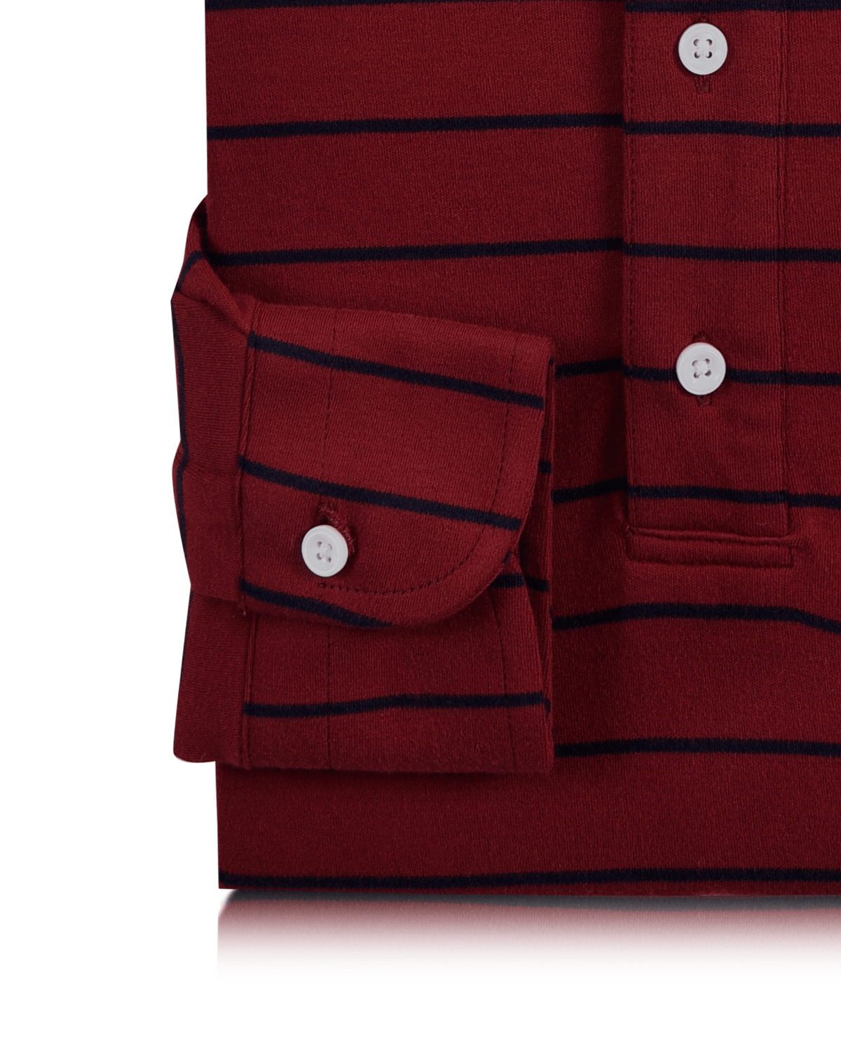 Maroon Navy Candy Wide Stripes T-shirt - 3