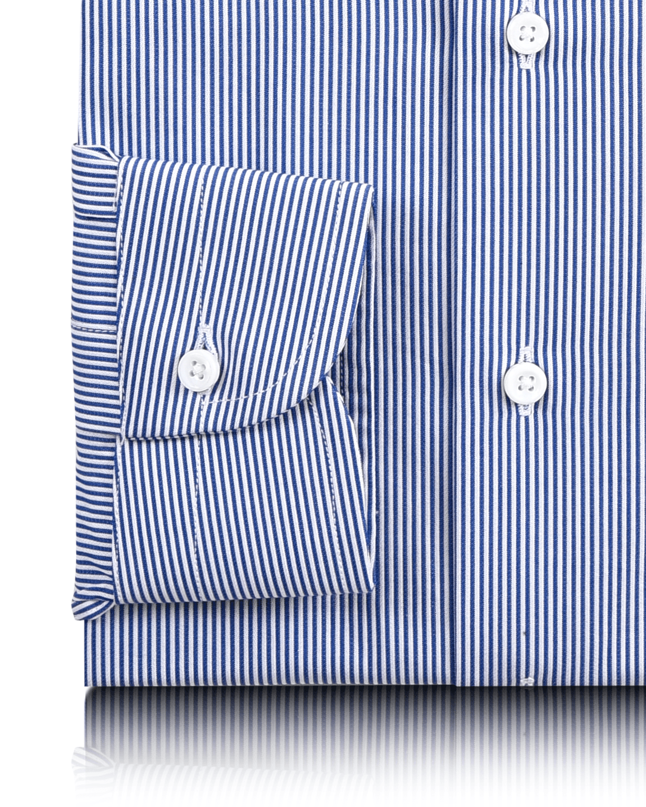 Blue Dobby Dress Stripes Shirt