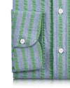 Cotton Blue Green Seersucker