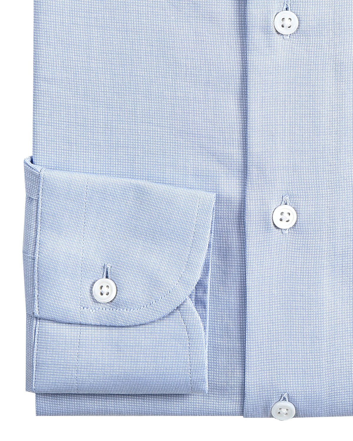 Pale Blue End on End Shirt - 3