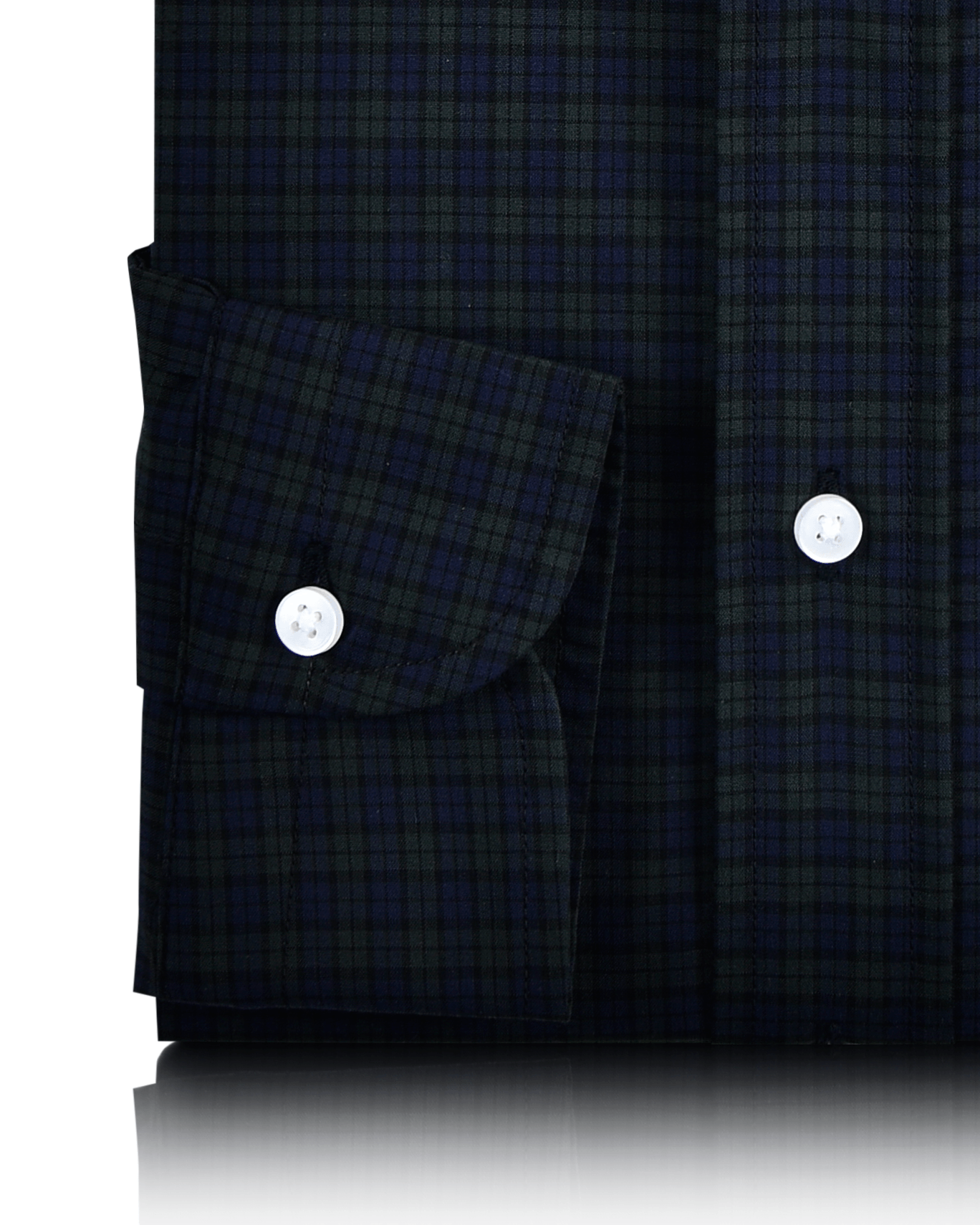 Dark Green On Blue Tattersall Blackwatch