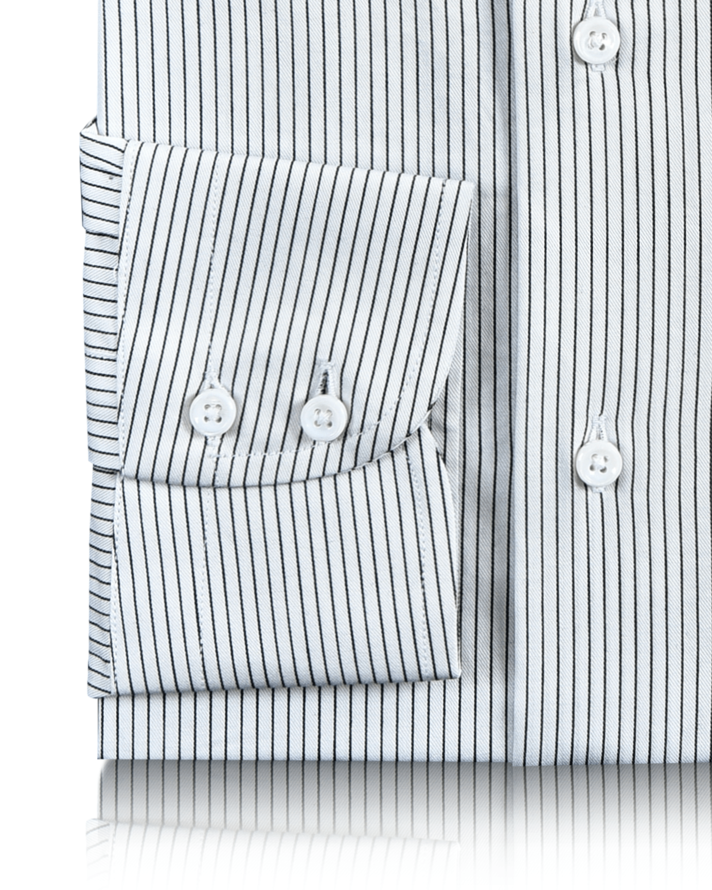 Monti White & Black Pin Stripes Shirt