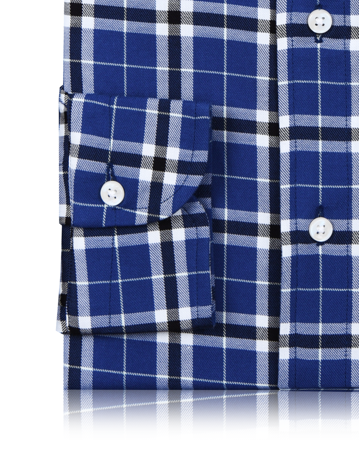 Blue Plaid Twill Checks - 3