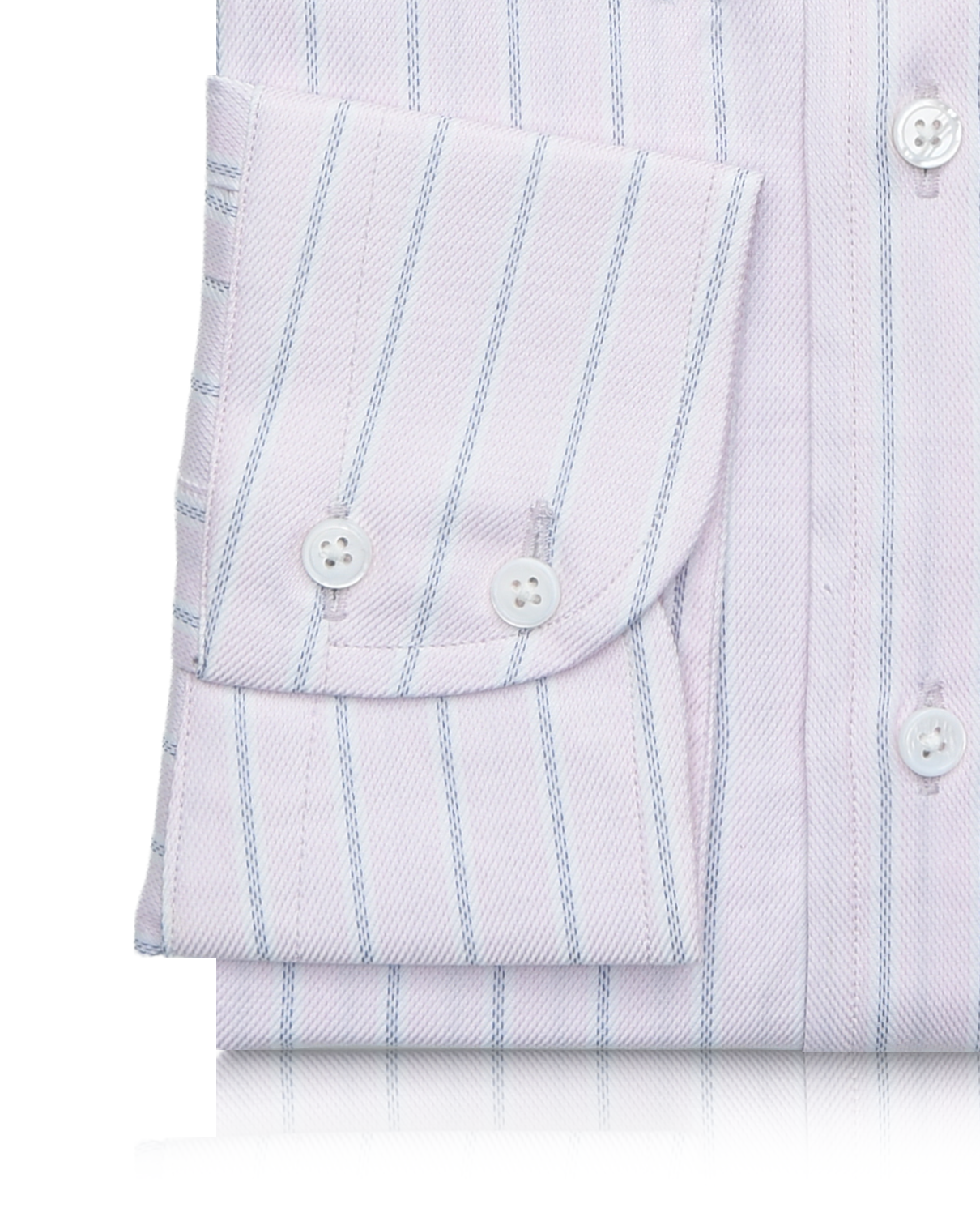 Pink and Navy Stripes Shirt