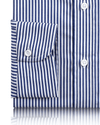 Dark Blue Awning Stripes Shirt