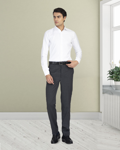 Washable Wool Pants: Dark Grey