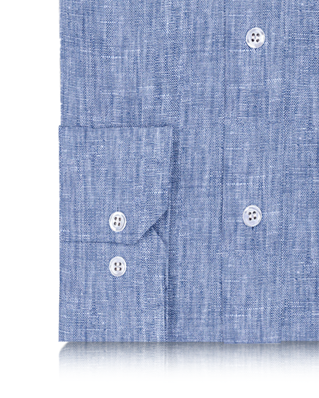 Dark Blue Linen Shirt