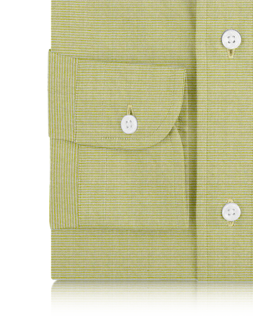 Linen: Lemon Green Pin Stripes