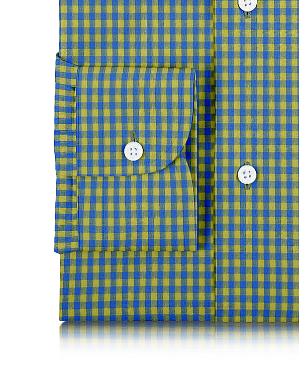Linen: Yellow Blue Gingham - 3