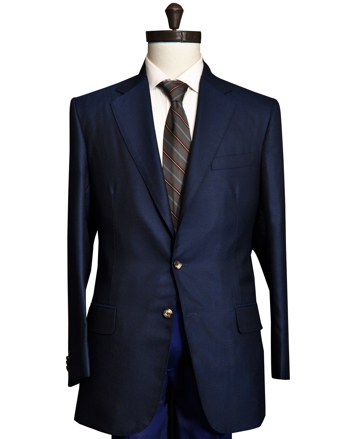 Dugdale Royal Classic Vantage Blue Hopsack Jacket - 1