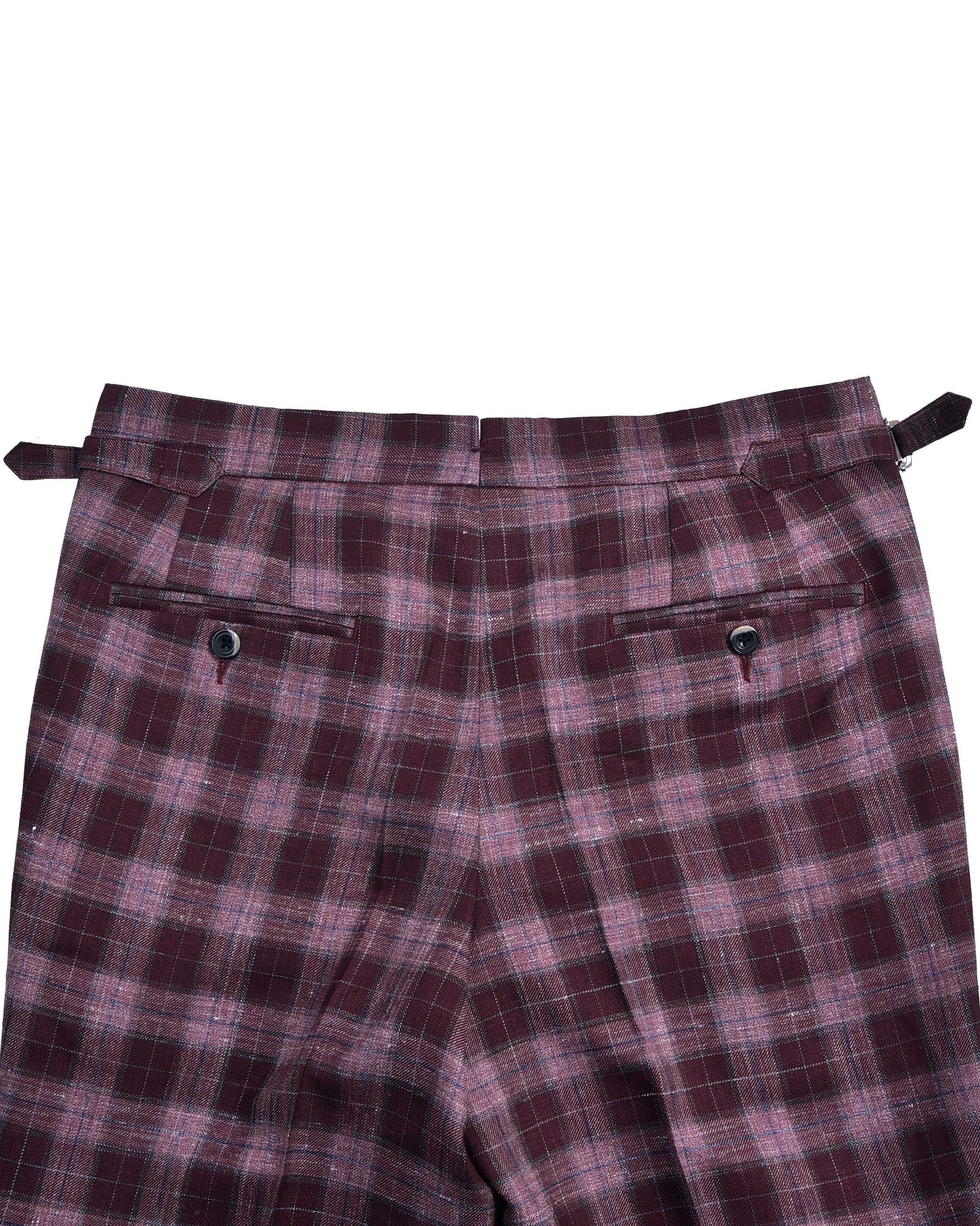 EThomas Voilet Silver Mulberry Tartan Plaid