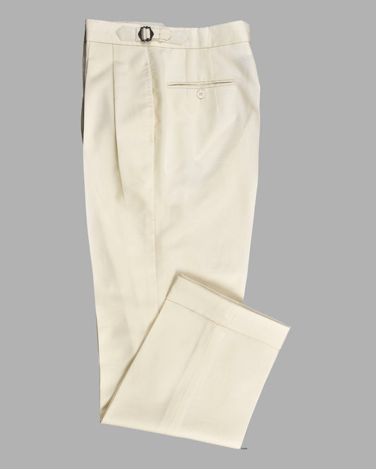 Dugdale Fine Worsted Pant - Cream Pant