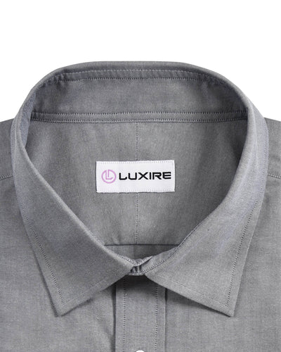 Grey Pinpoint Oxford Dress Shirt