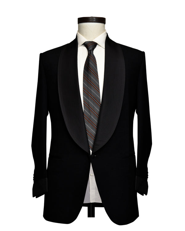 Dugdale Black Barathea Tuxedo Dinner Jacket