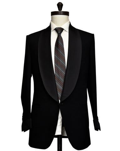 Dugdale Black Barathea Tuxedo Dinner Jacket