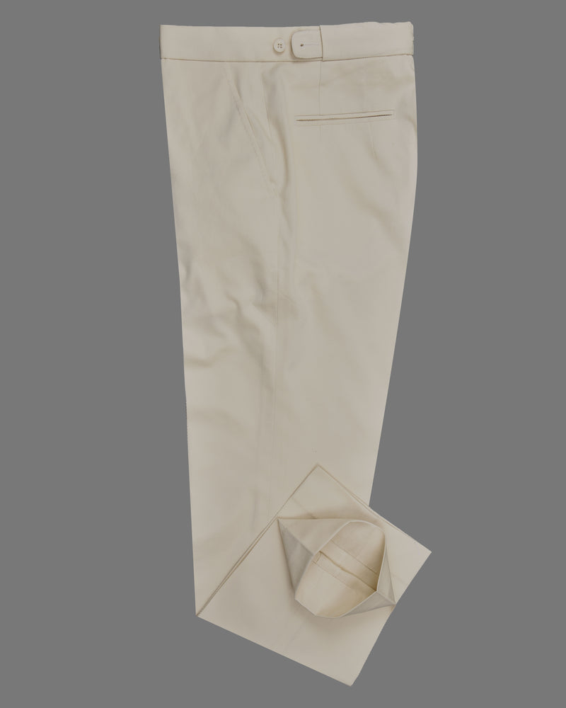 Dobby Cotton Lycra: Luscious Off-White