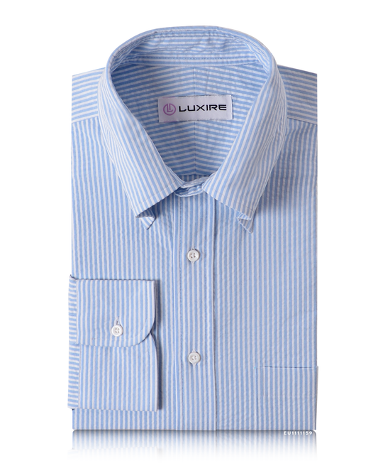 Light Blue Seersucker Stripes