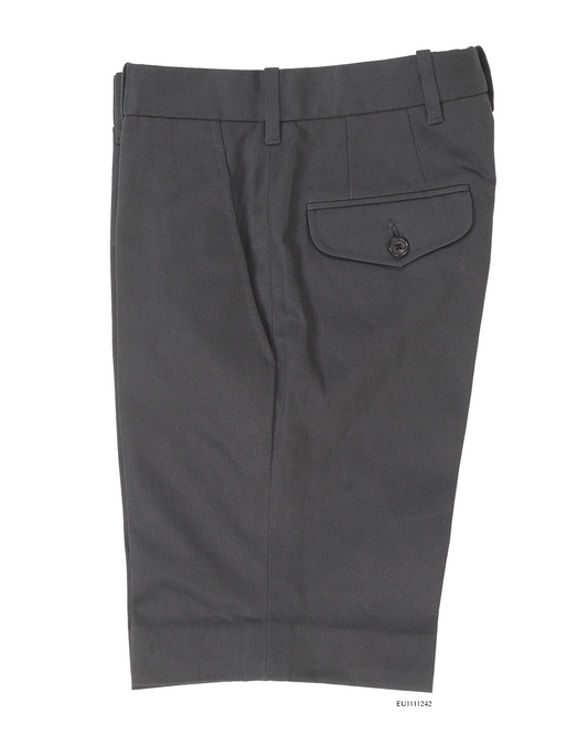 Dark Charcoal Grey Twill Shorts