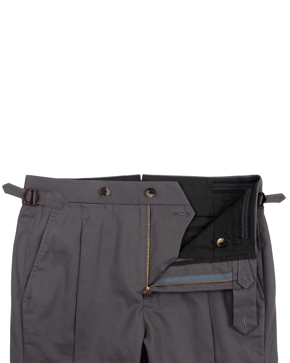 Smoky Grey Twill Pant - 4