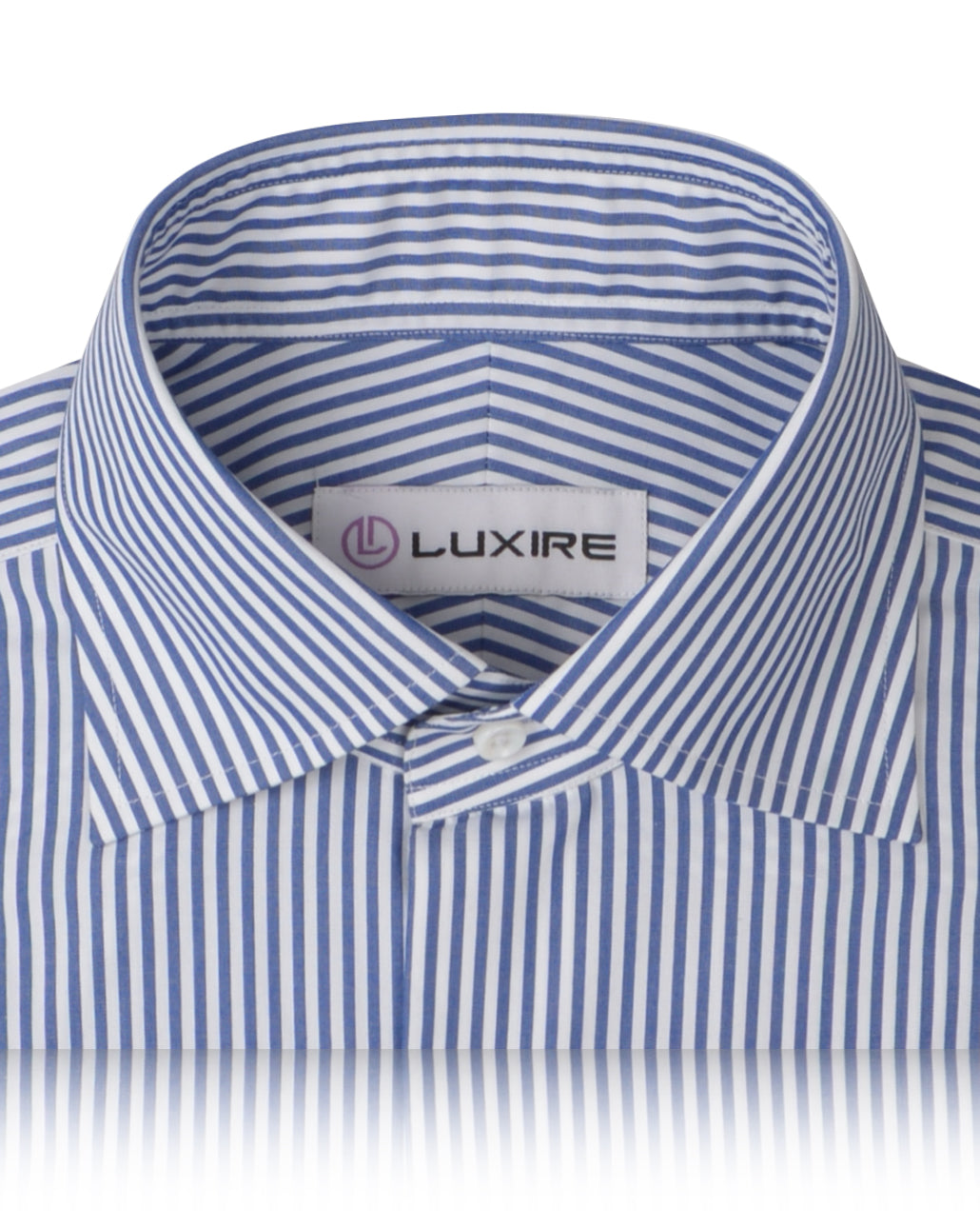 Blue on White Pencil Stripes - 2