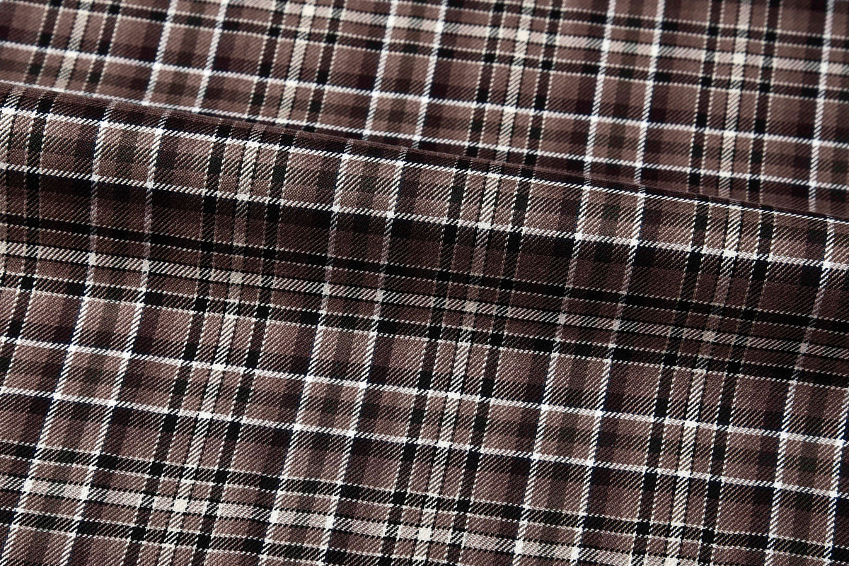 Shades Of Brown Twill Checks - 4