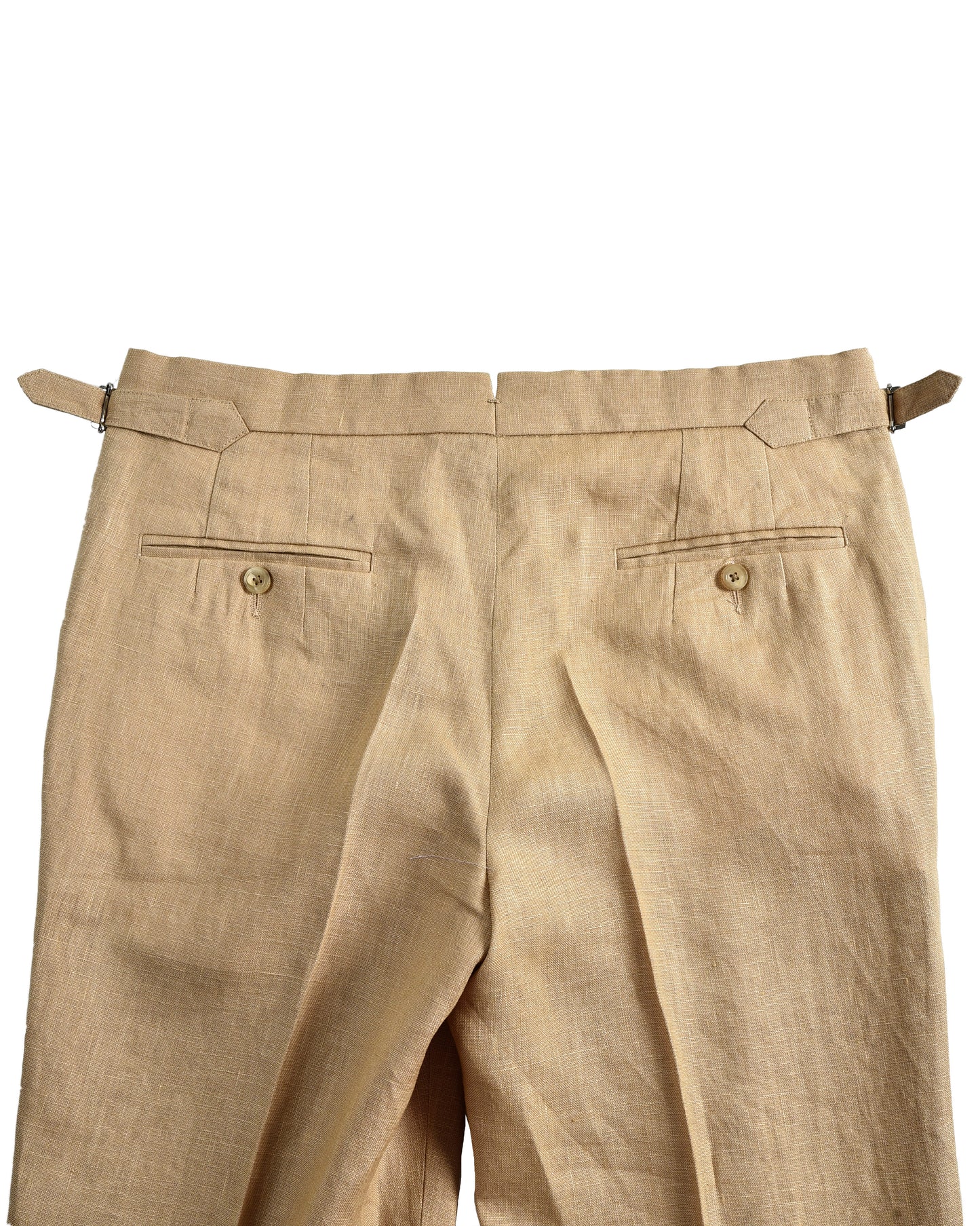 Golden Linen Dress Pant