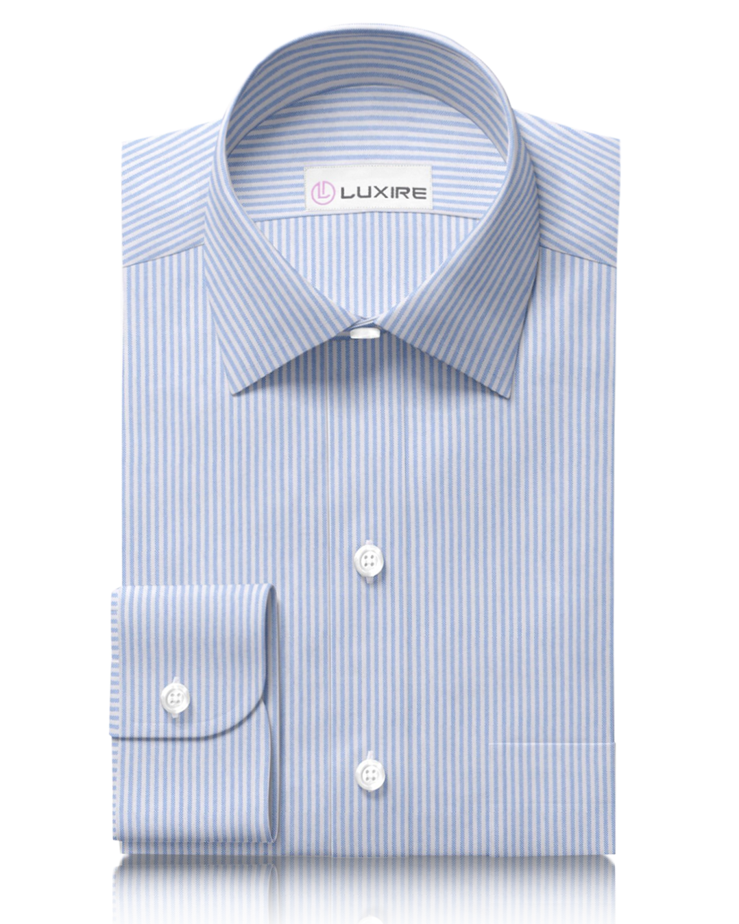 Light Blue University Stripes Oxford - 1