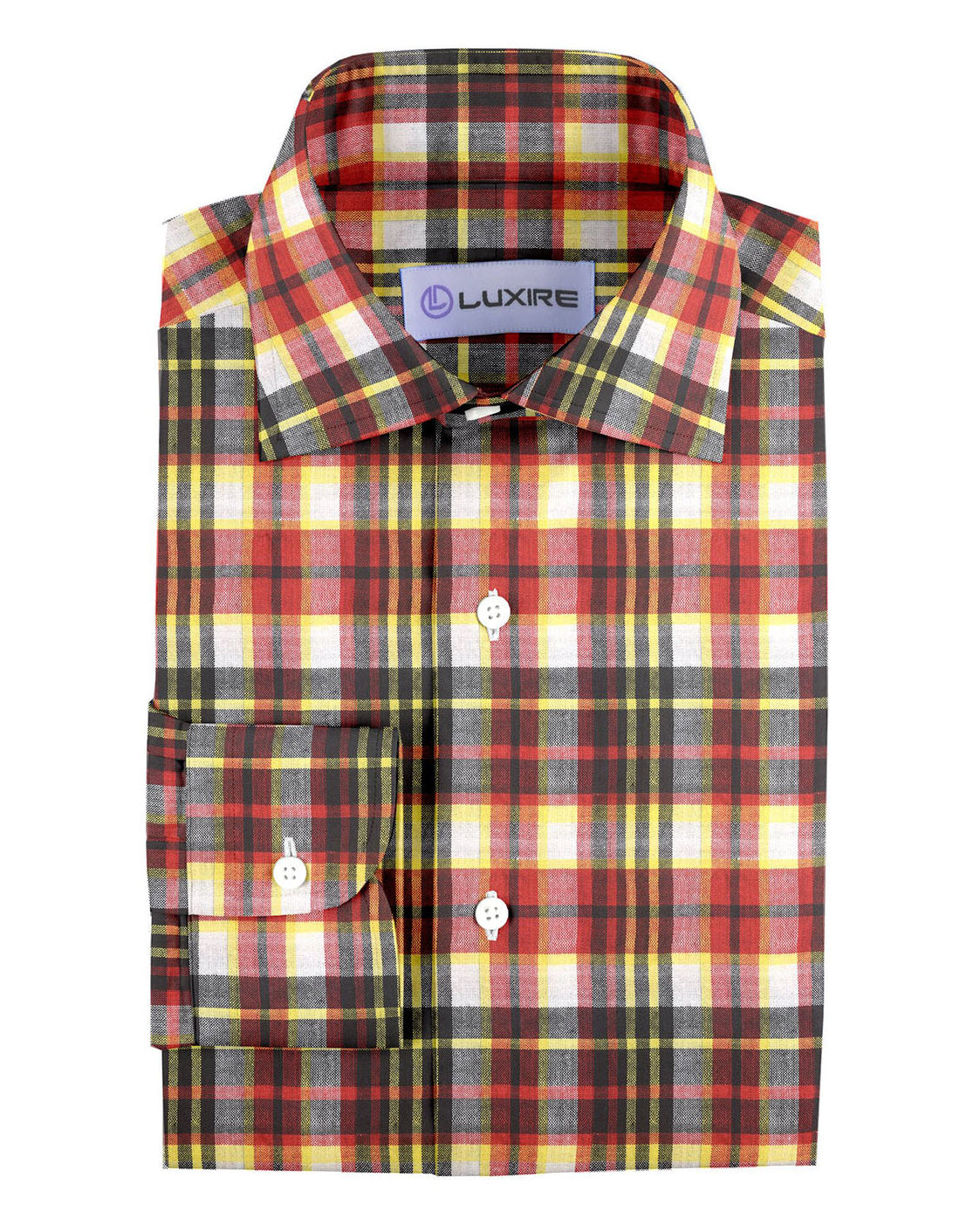 Red Black Bleeding Madras Checks - 1