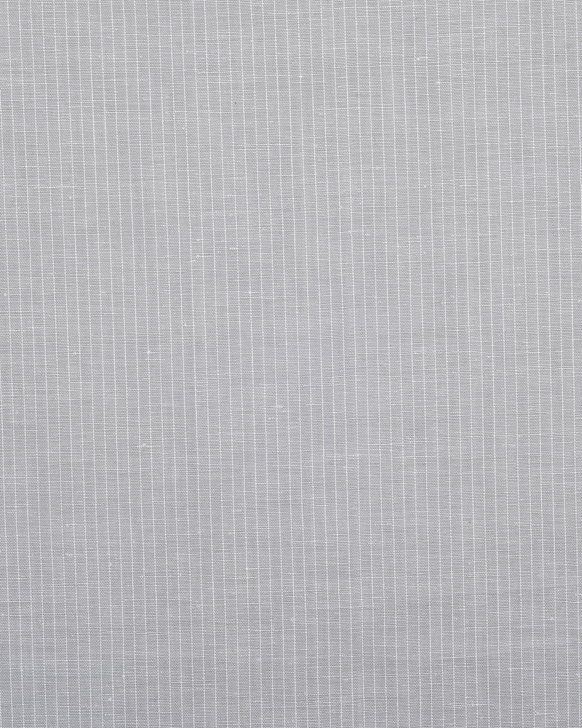 Cotton Linen: Grey Hairline Stripes On White - 4