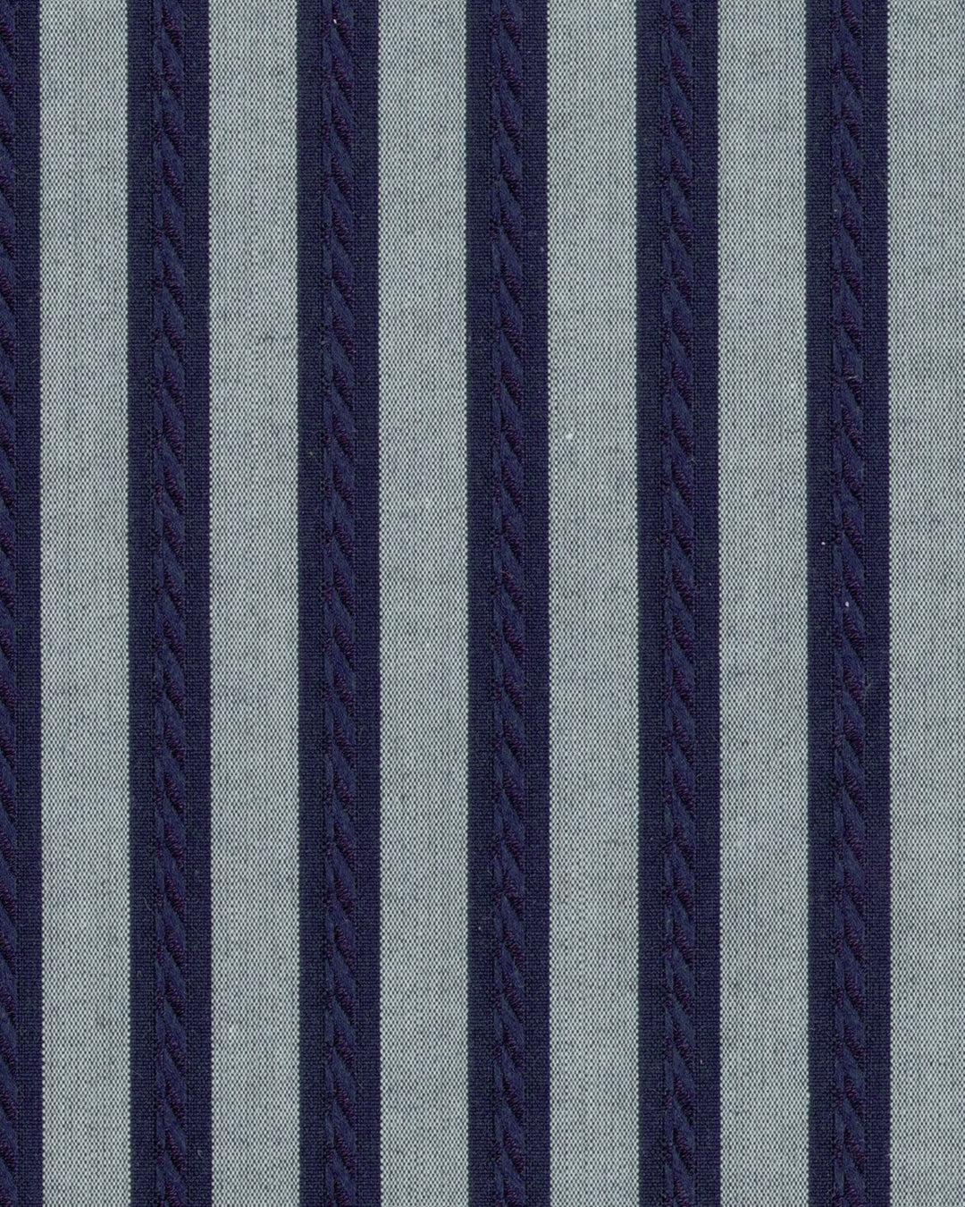 Grey Navy Bengal Stripes 120/2 Shirt