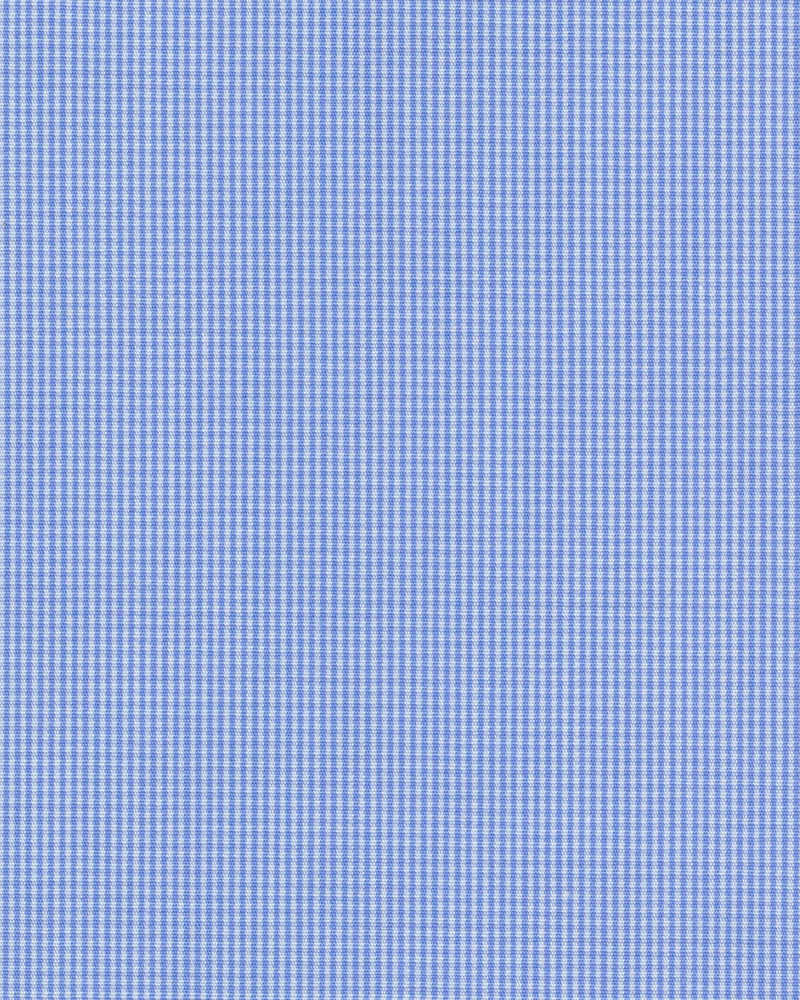 Blue Micro Check 60's Shirt