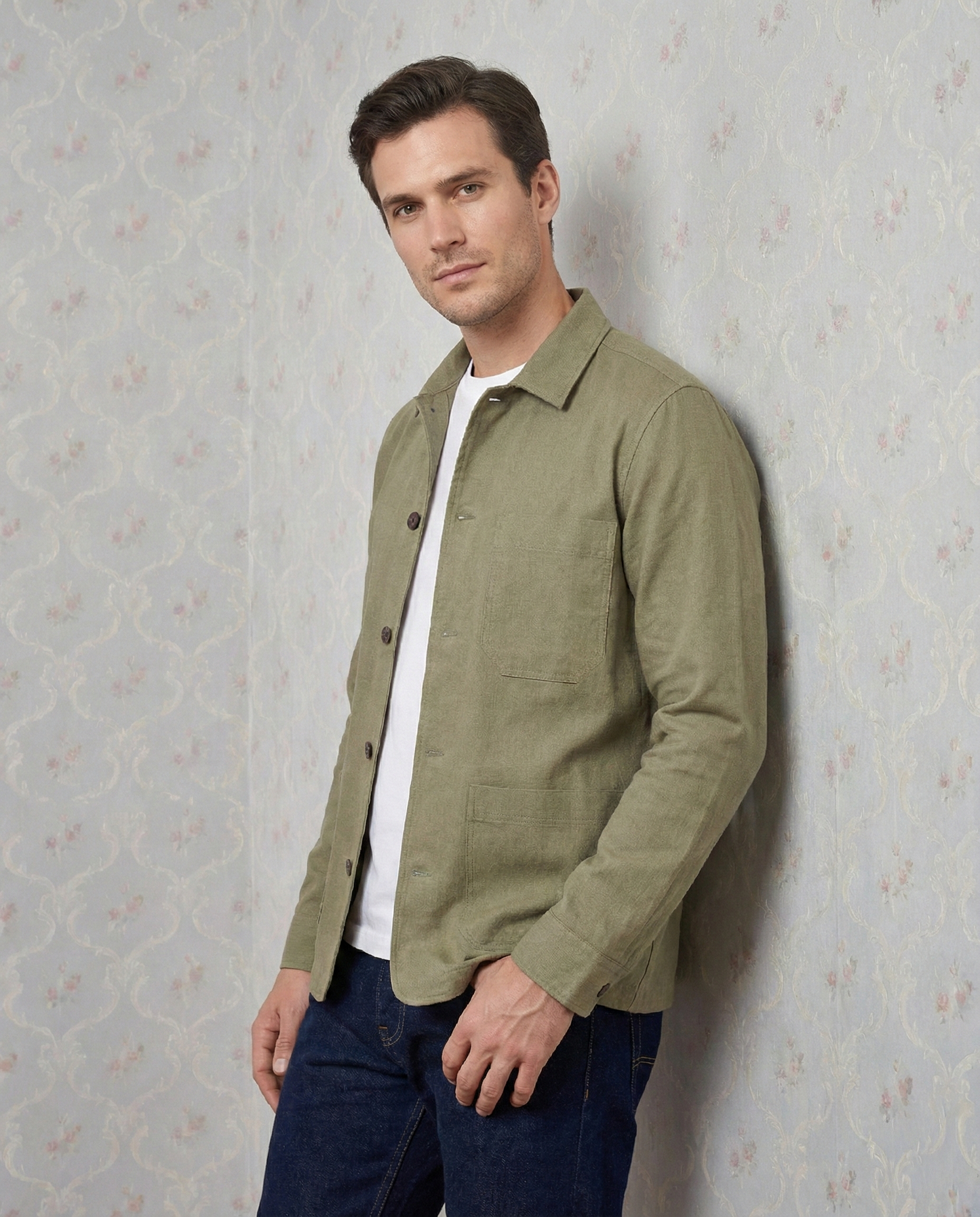 Apple Fresco Cotton Shirt Jacket