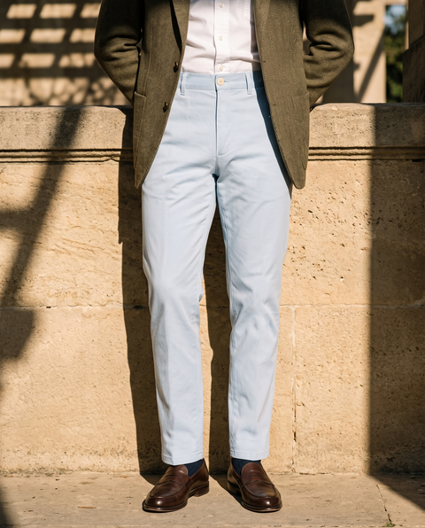 Genoa Powder Blue Chino