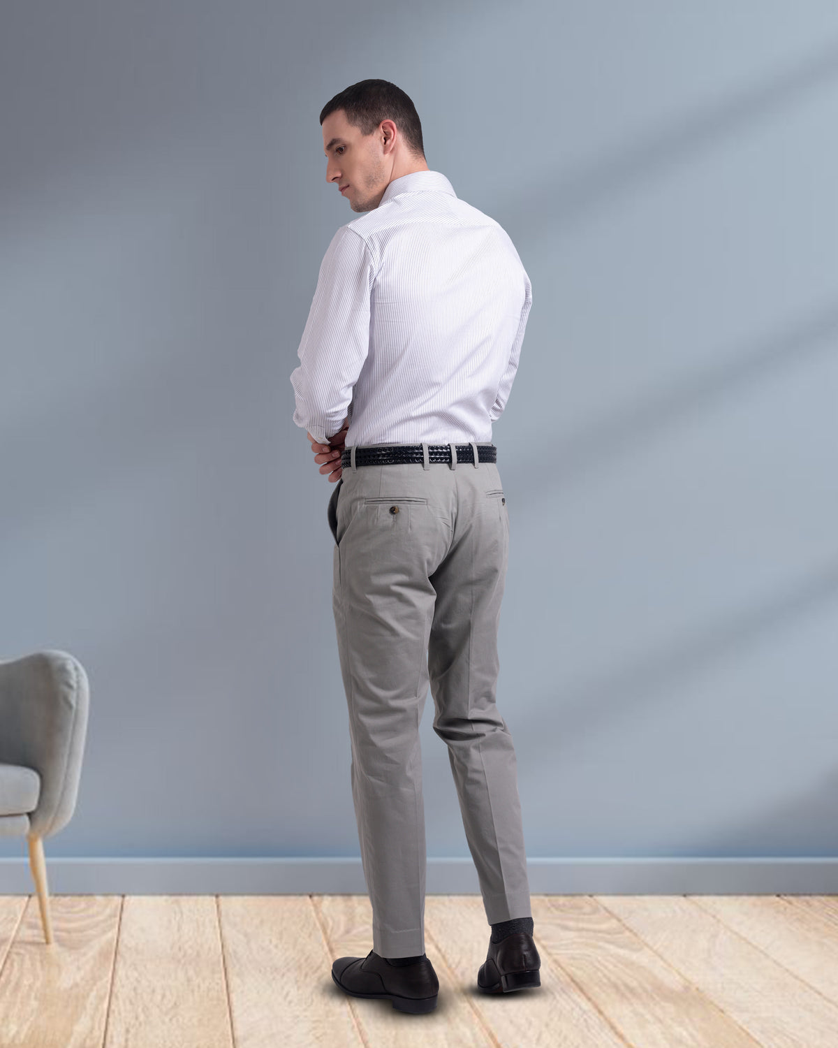Genoa Dark Grey Dress Pant - 5