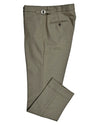 Dugdale Olive Wool Flannel Dress Pant
