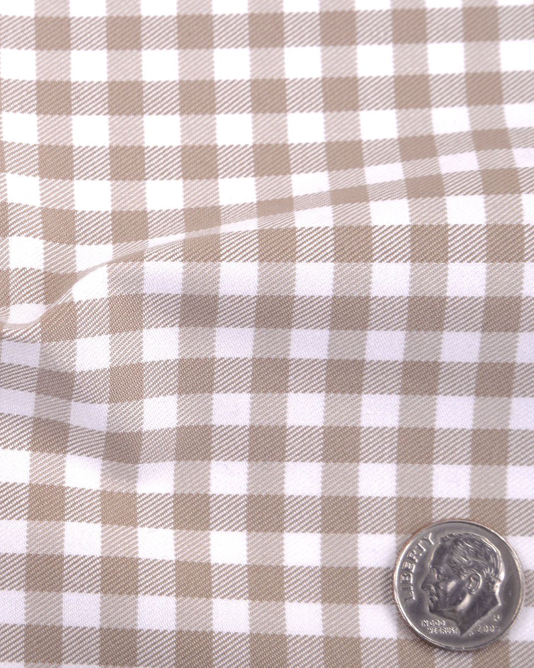 BROWN TWILL GINGHAM CHECKS