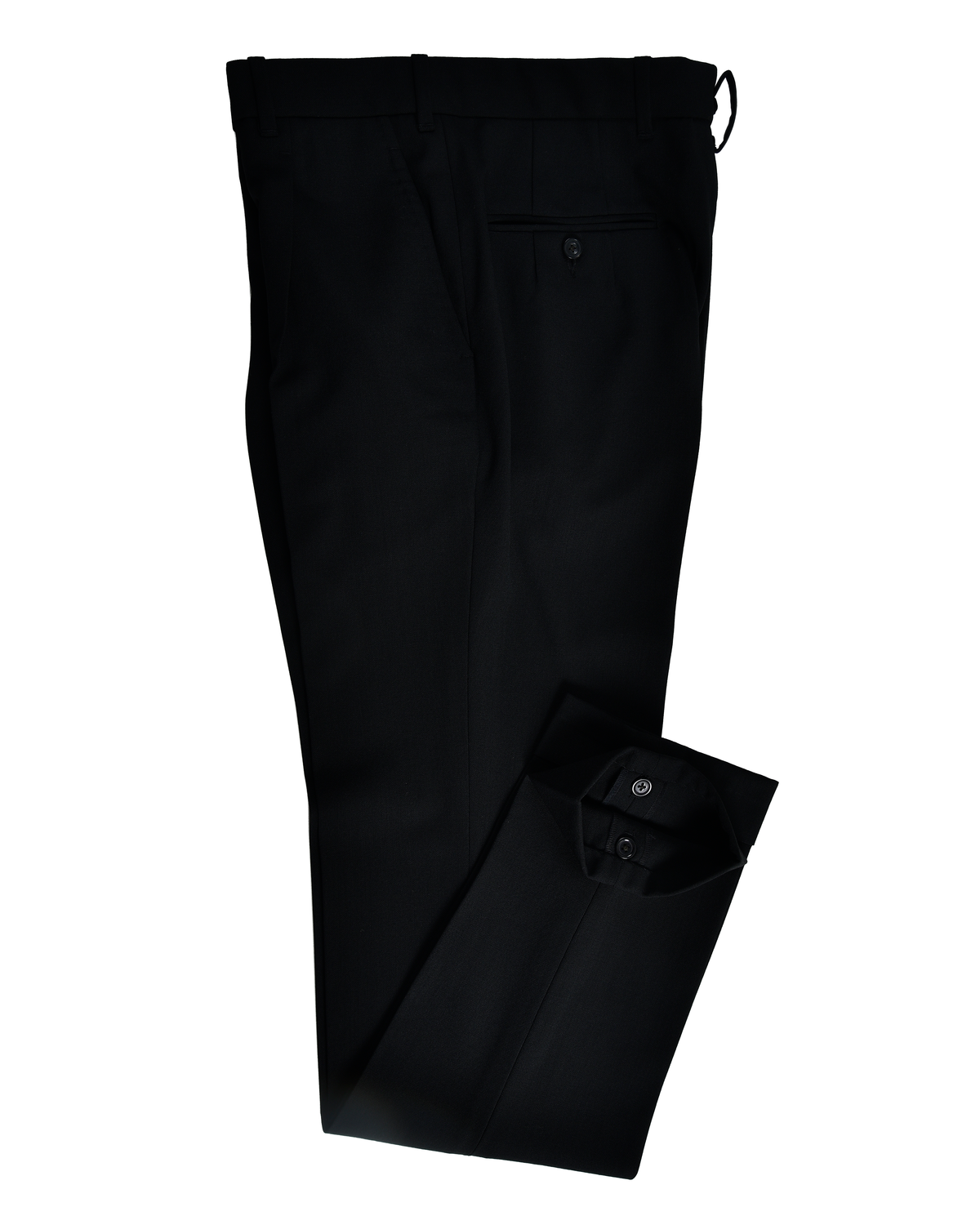 VBC: Black Tropical Wool Dress Pant - 2