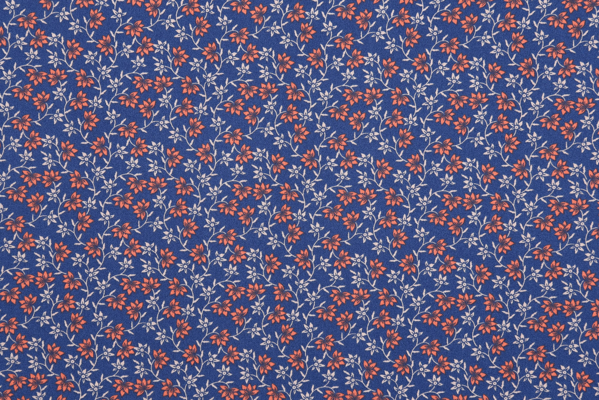 Getzner Floral Printed Shirt on Blue - 5