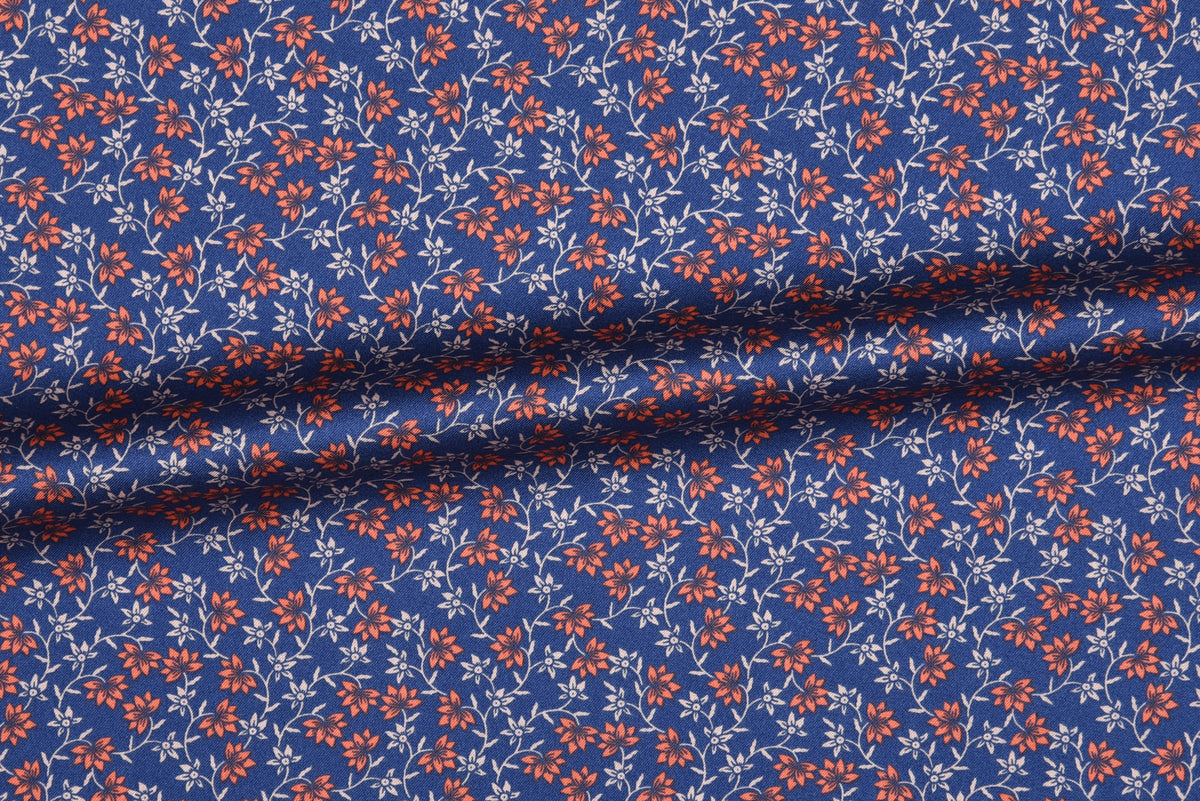 Getzner Floral Printed Shirt on Blue - 6