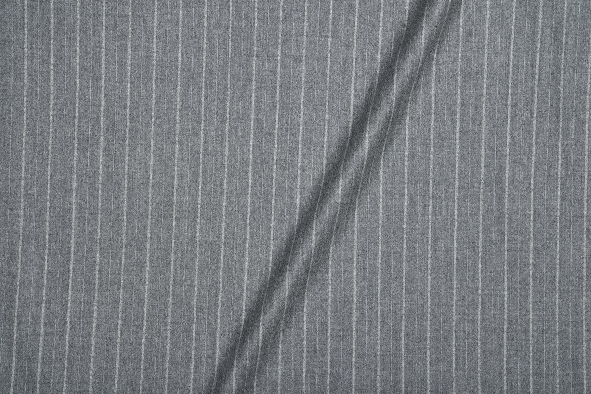 VBC Granite Grey Striped Wool Pants - 4