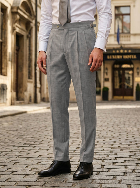 Loro Piana: Light Grey Woolen