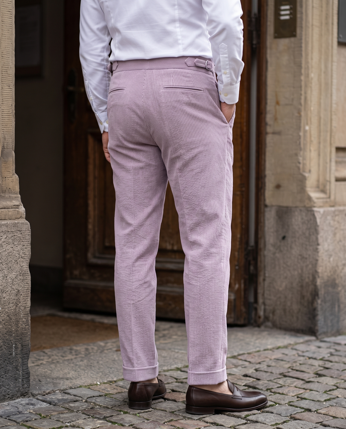 Modrone Corduroy Seersucker Lavender -8 Wale - 4