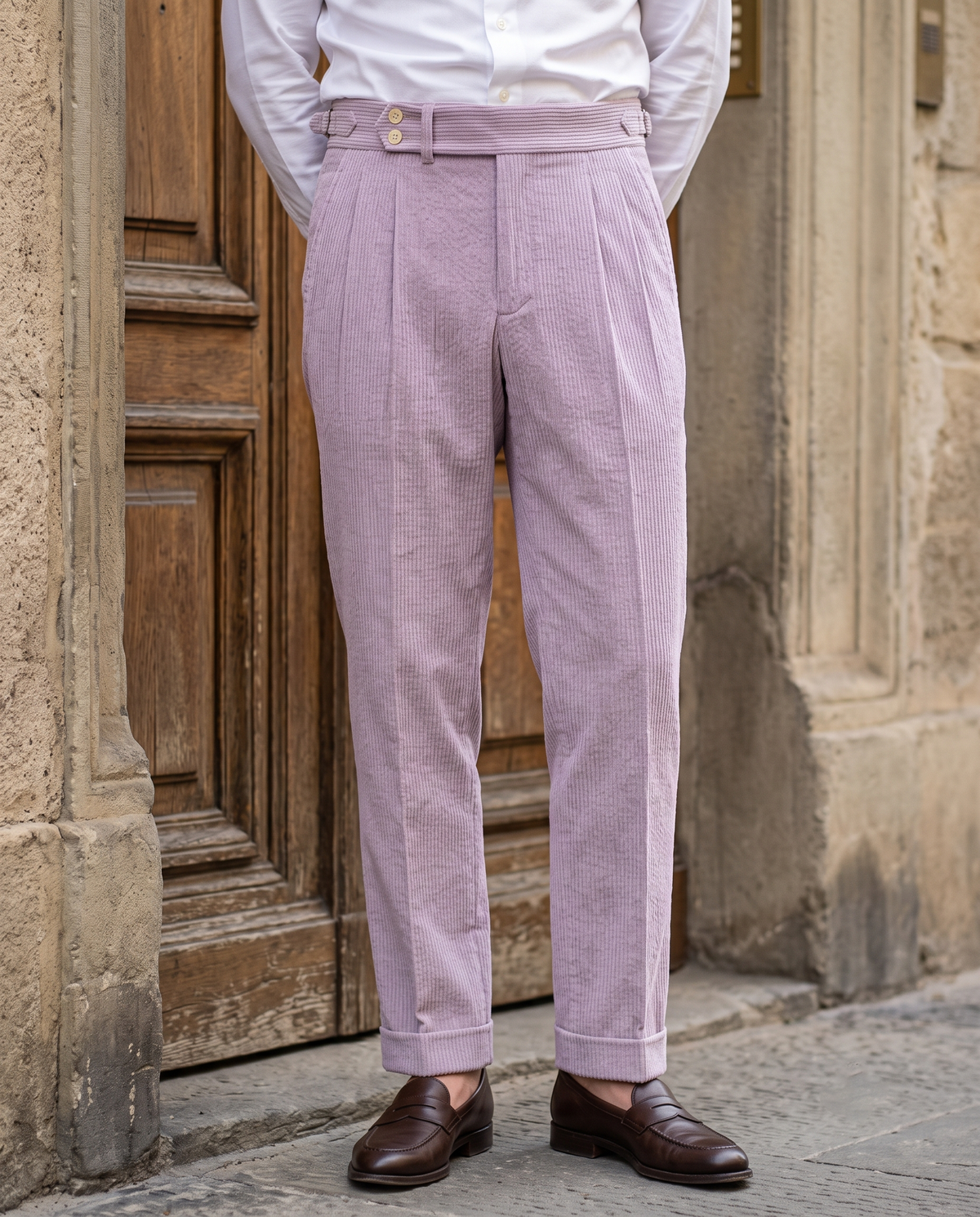 Modrone Corduroy Seersucker Lavender -8 Wale - 3