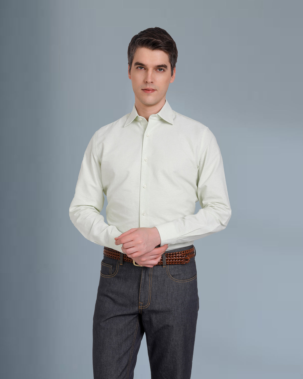 Pale Green Classic Oxford Shirt - 2