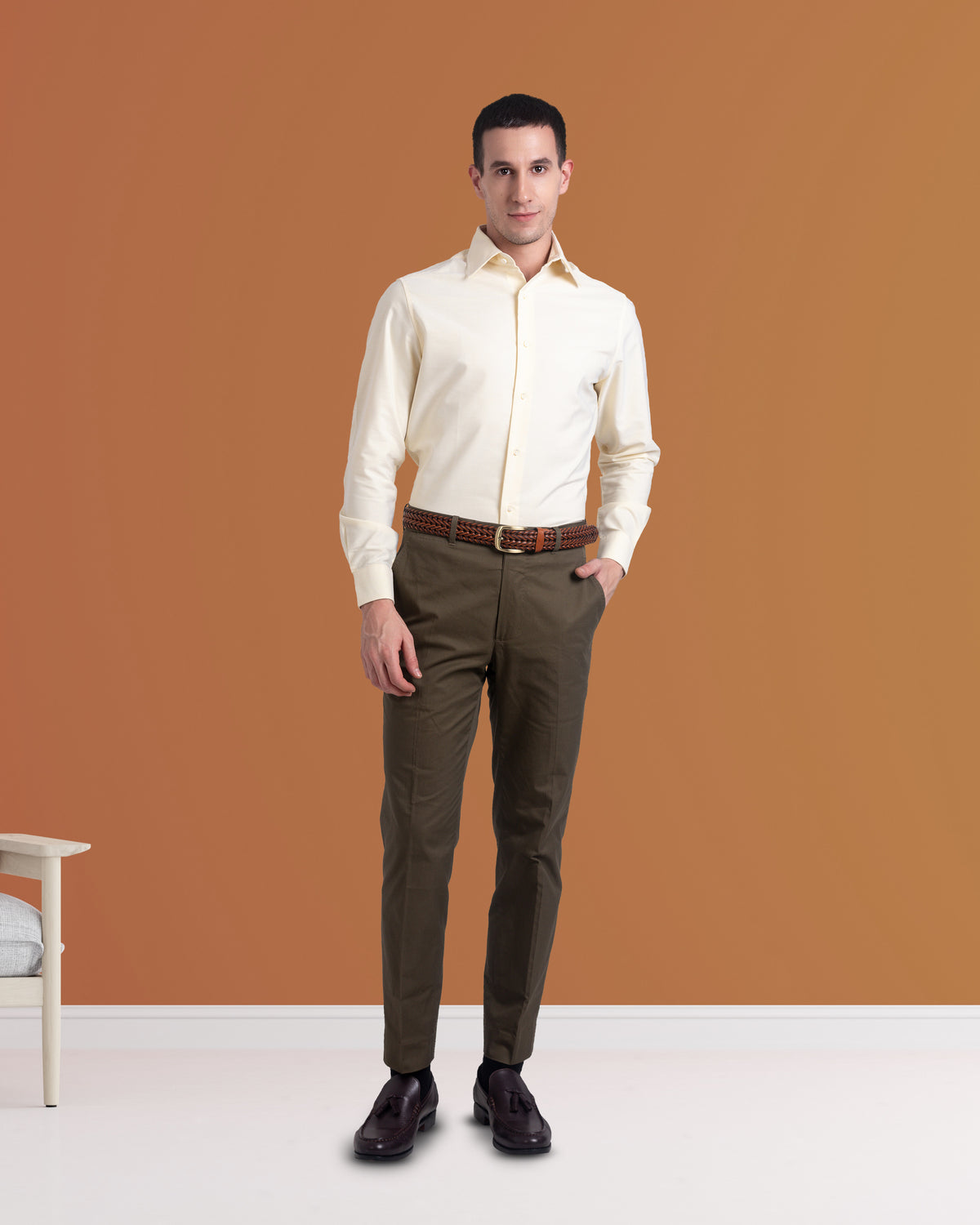 Pale Yellow Oxford - 3