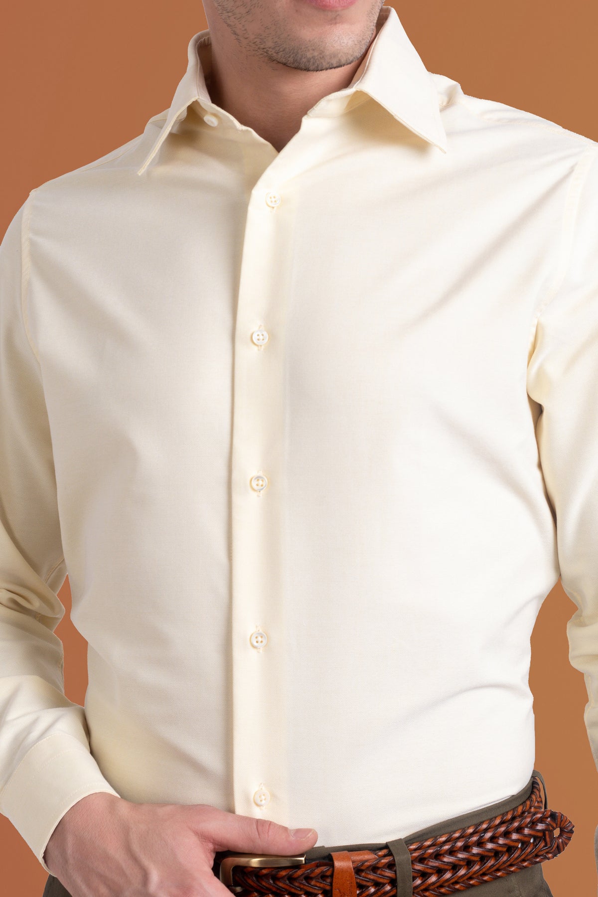 Pale Yellow Oxford - 4