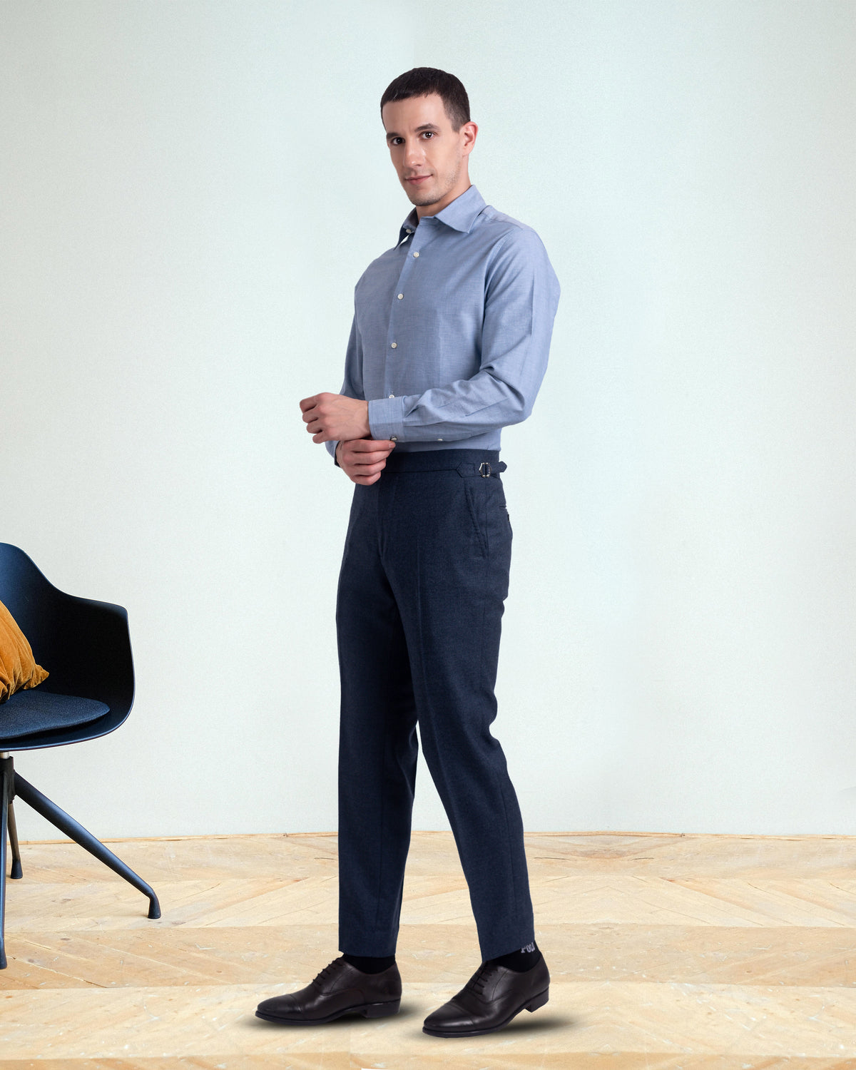 Persian Blue Oxford Shirt - 5